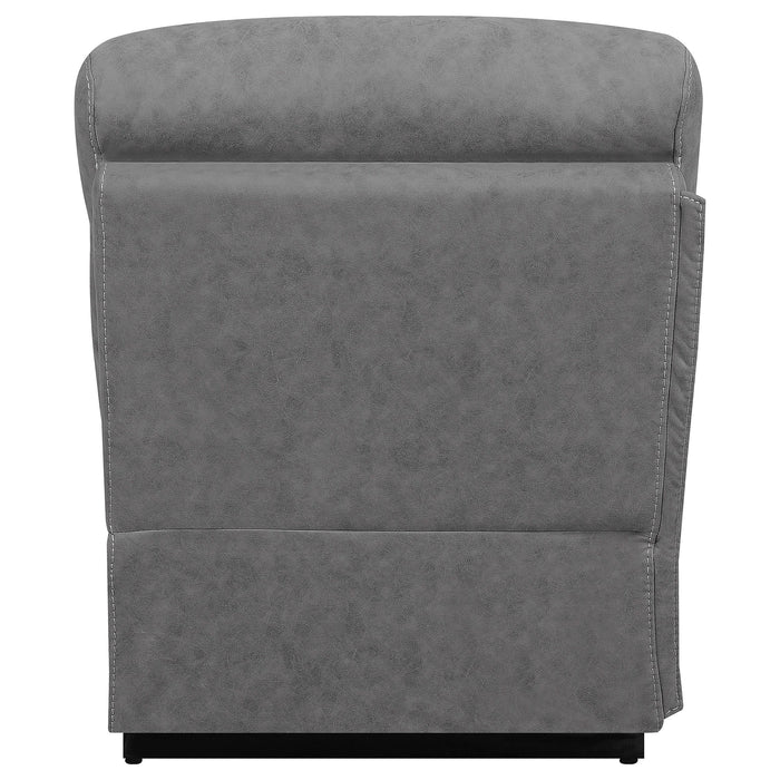 Higgins Upholstered Armless Chair Grey - Imperial Furniture (Las Vegas, NV) - Multi Location