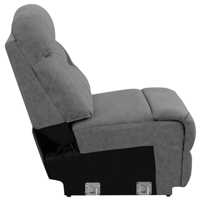 Higgins Upholstered Armless Chair Grey - Imperial Furniture (Las Vegas, NV) - Multi Location