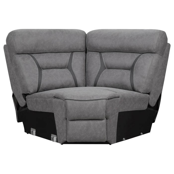 Higgins Upholstered Wedge Grey - Imperial Furniture (Las Vegas, NV) - Multi Location