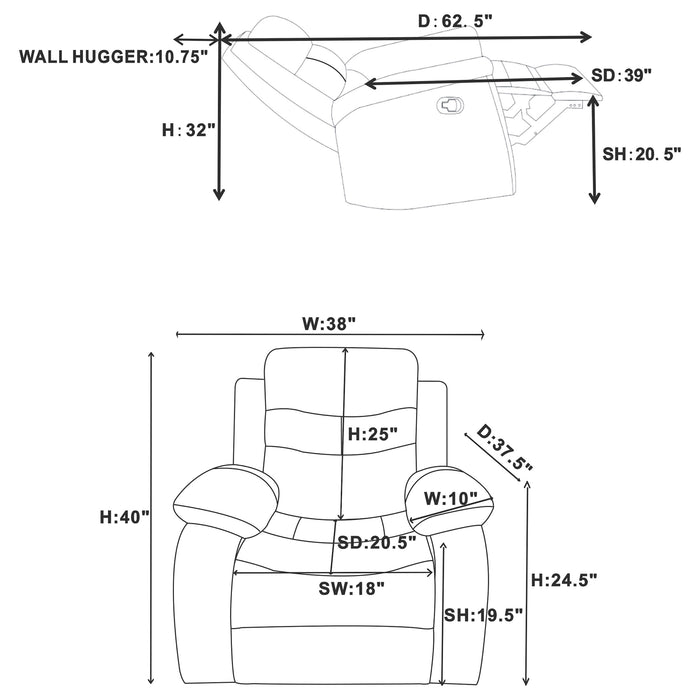 Nova Reclining 3 Pc Set - Imperial Furniture (Las Vegas, NV) - Multi Location