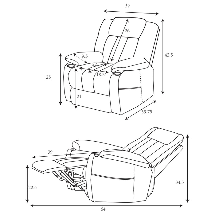 Houston Power Recliner - Imperial Furniture (Las Vegas, NV) - Multi Location