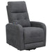 Howie Tufted Upholstered Power Lift Recliner Charcoal - Imperial Furniture (Las Vegas, NV) - Multi Location