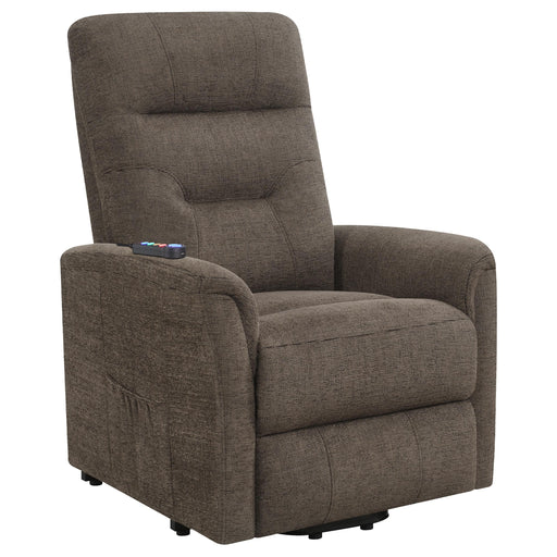 Henrietta Power Lift Recliner with Storage Pocket Brown - Imperial Furniture (Las Vegas, NV) - Multi Location