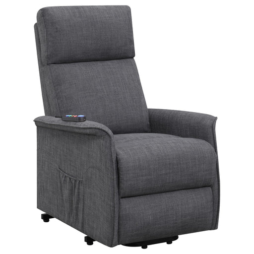 Herrera Power Lift Recliner with Wired Remote Charcoal - Imperial Furniture (Las Vegas, NV) - Multi Location