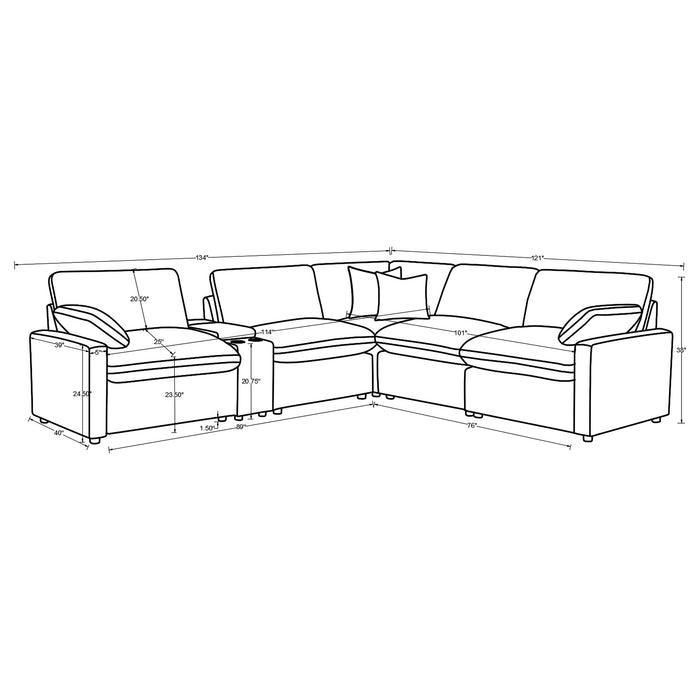 Collins Recling Sectionals 3 - Imperial Furniture (Las Vegas, NV) - Multi Location