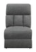 Bahrain Upholstered Armless Chair Charcoal - Imperial Furniture (Las Vegas, NV) - Multi Location