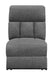 Bahrain Upholstered Armless Power Recliner Charcoal - Imperial Furniture (Las Vegas, NV) - Multi Location
