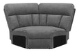 Bahrain Upholstered Wedge Charcoal - Imperial Furniture (Las Vegas, NV) - Multi Location