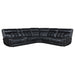 Hewitt Leather Upholstered Power Reclining Sectional Black - Imperial Furniture (Las Vegas, NV) - Multi Location