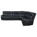 Hewitt Leather Upholstered Power Reclining Sectional Black - Imperial Furniture (Las Vegas, NV) - Multi Location