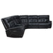 Hewitt Leather Upholstered Power Reclining Sectional Black - Imperial Furniture (Las Vegas, NV) - Multi Location