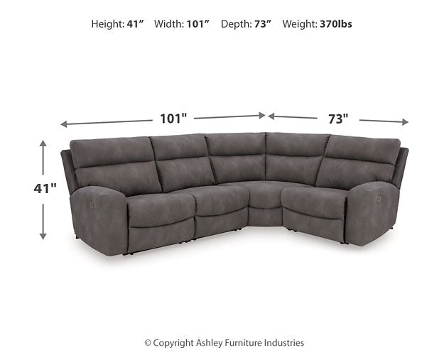 Next-Gen DuraPella Power Reclining Sectional - Imperial Furniture (Las Vegas, NV) - Multi Location