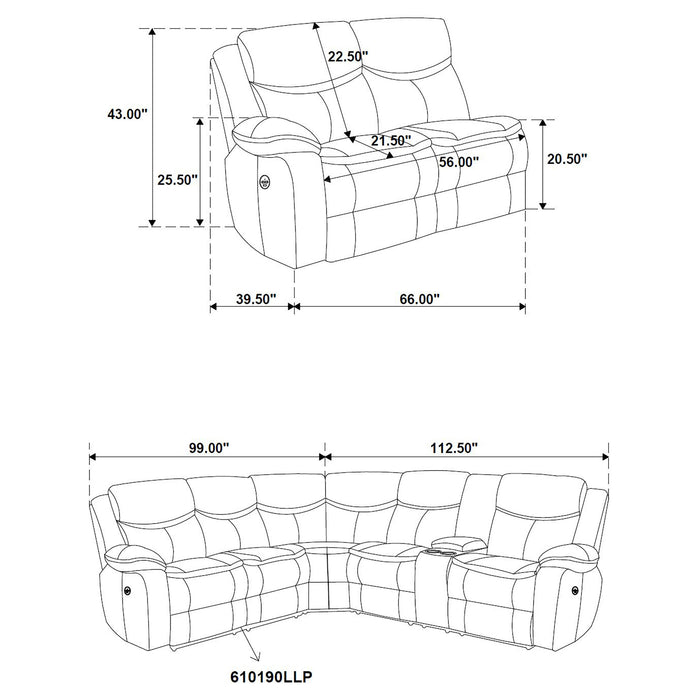 Sycamore Reclining Sectionals - Imperial Furniture (Las Vegas, NV) - Multi Location