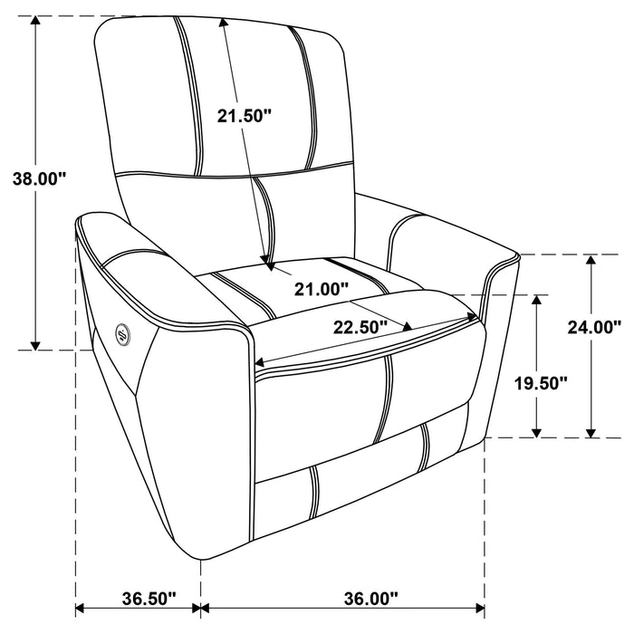 Greenfield Power Recliner - Imperial Furniture (Las Vegas, NV) - Multi Location