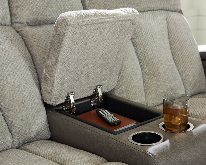WhipLash Power Reclining Loveseat with Console - Imperial Furniture (Las Vegas, NV) - Multi Location