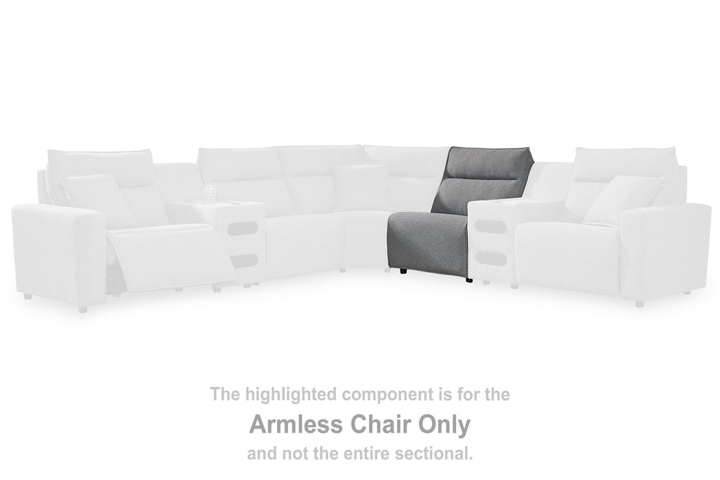 ModMax II Reclining Sectional with Chaise and Audio Console - Imperial Furniture (Las Vegas, NV) - Multi Location