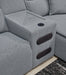 ModMax II Reclining Sectional with Chaise and Audio Console - Imperial Furniture (Las Vegas, NV) - Multi Location
