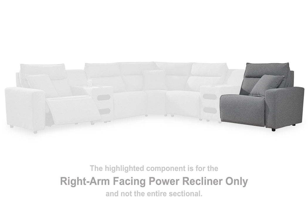 ModMax II Reclining Sectional with Chaise and Audio Console - Imperial Furniture (Las Vegas, NV) - Multi Location