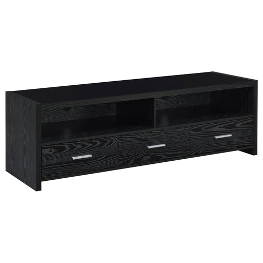 Alton 62" 3-drawer TV Console Black Oak - Imperial Furniture (Las Vegas, NV) - Multi Location