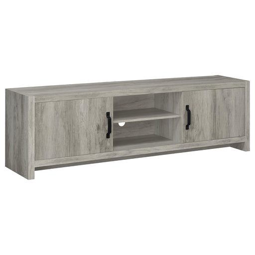 Burke 2-door TV Console Grey Driftwood - Imperial Furniture (Las Vegas, NV) - Multi Location