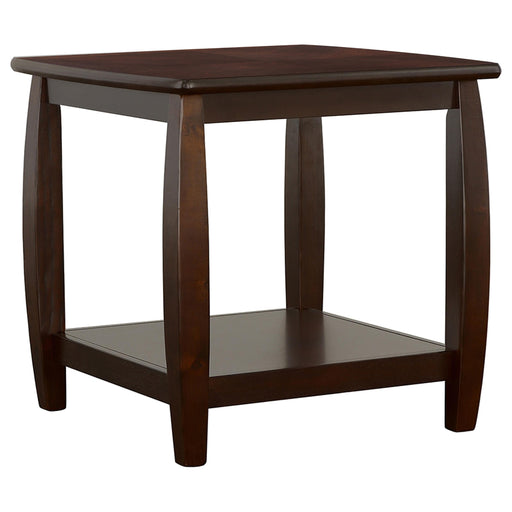 Dixon Square End Table with Bottom Shelf Espresso - Imperial Furniture (Las Vegas, NV) - Multi Location