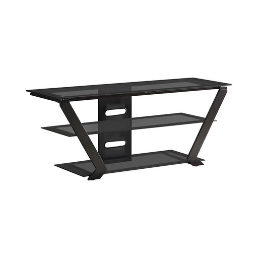 Donlyn 2-tier TV Console Black - Imperial Furniture (Las Vegas, NV) - Multi Location