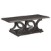 Shelly C-shaped Base Coffee Table Cappuccino - Imperial Furniture (Las Vegas, NV) - Multi Location