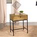 Stephie 1-drawer Rectangular End Table Honey Brown - Imperial Furniture (Las Vegas, NV) - Multi Location