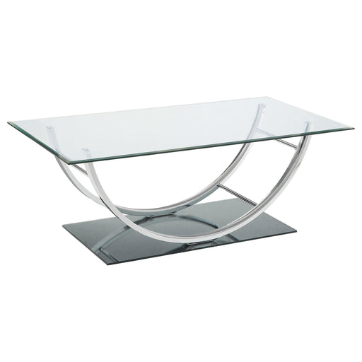 Danville U-shaped Coffee Table Chrome - Imperial Furniture (Las Vegas, NV) - Multi Location