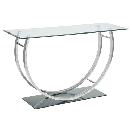 Danville U-shaped Sofa Table Chrome - Imperial Furniture (Las Vegas, NV) - Multi Location