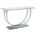 Danville U-shaped Sofa Table Chrome - Imperial Furniture (Las Vegas, NV) - Multi Location