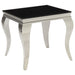 Luna Square End Table Chrome and Black - Imperial Furniture (Las Vegas, NV) - Multi Location