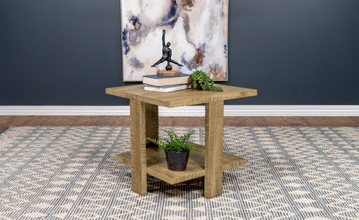 Dawn Square Engineered Wood End Table With Shelf Mango - Imperial Furniture (Las Vegas, NV) - Multi Location
