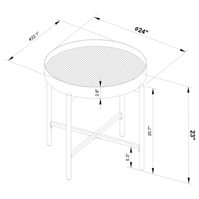 Ozella End Side Tables - Imperial Furniture (Las Vegas, NV) - Multi Location