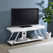 Marcia 1-drawer Wood 60" TV Stand White High Gloss and Chrome - Imperial Furniture (Las Vegas, NV) - Multi Location