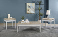 Stacie 3-piece Composite Wood Coffee Table Set Antique Pine and White - Imperial Furniture (Las Vegas, NV) - Multi Location