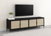Amherst 4-door 78-inch Metal TV Stand Media Console Black - Imperial Furniture (Las Vegas, NV) - Multi Location