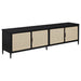 Amherst 4-door 78-inch Metal TV Stand Media Console Black - Imperial Furniture (Las Vegas, NV) - Multi Location