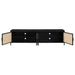 Amherst 4-door 78-inch Metal TV Stand Media Console Black - Imperial Furniture (Las Vegas, NV) - Multi Location