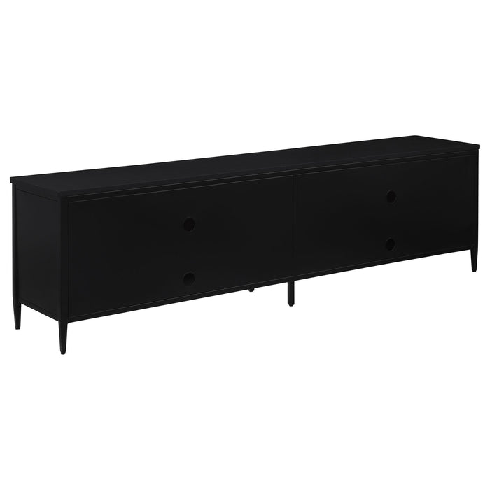 Amherst 4-door 78-inch Metal TV Stand Media Console Black - Imperial Furniture (Las Vegas, NV) - Multi Location