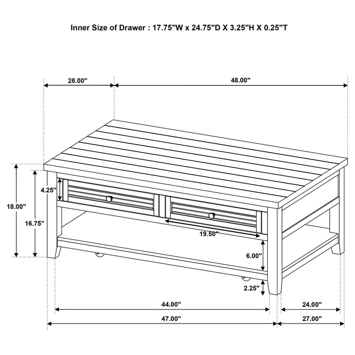 Concord Coffee Table - Imperial Furniture (Las Vegas, NV) - Multi Location
