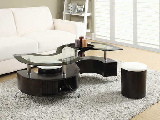 Buckley 3-piece Coffee Table and Stools Set Cappuccino - Imperial Furniture (Las Vegas, NV) - Multi Location