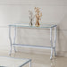 Saide Rectangular Sofa Table with Mirrored Shelf Chrome - Imperial Furniture (Las Vegas, NV) - Multi Location