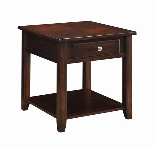 Bradford Square 1-shelf End Table Walnut - Imperial Furniture (Las Vegas, NV) - Multi Location
