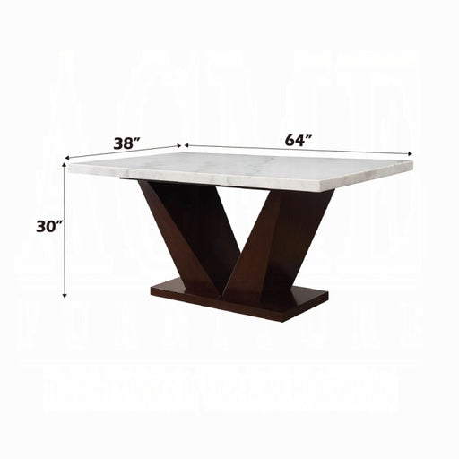 Forbes Dining Table With Marble Top - Imperial Furniture (Las Vegas, NV) - Multi Location