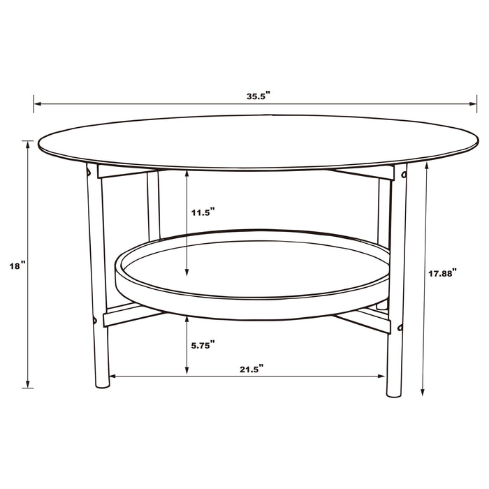 Delfin Coffee Table - Imperial Furniture (Las Vegas, NV) - Multi Location
