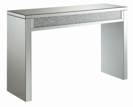 Gillian Rectangular Sofa Table Silver and Clear Mirror - Imperial Furniture (Las Vegas, NV) - Multi Location
