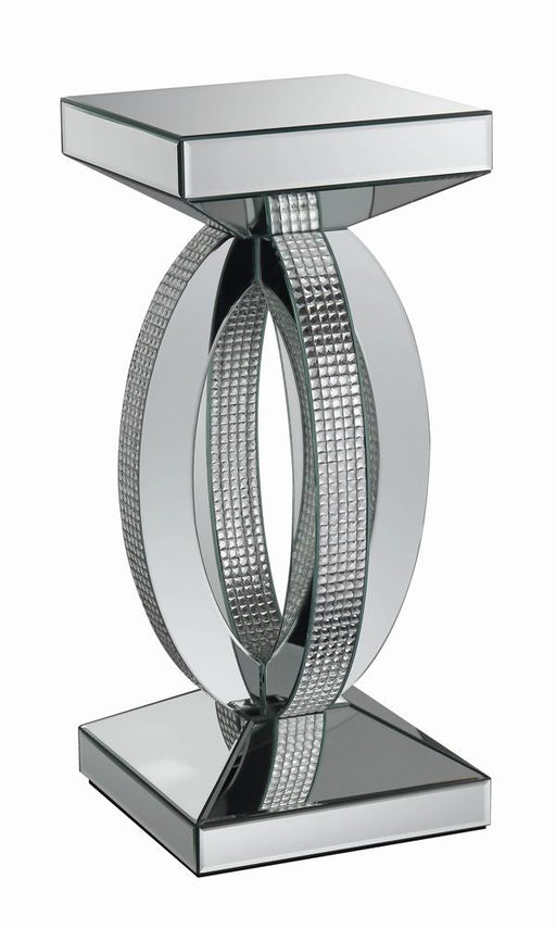 Amalia Square End Table with Lower Shelf Clear Mirror - Imperial Furniture (Las Vegas, NV) - Multi Location