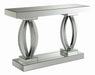 Amalia Rectangular Sofa Table with Shelf Clear Mirror - Imperial Furniture (Las Vegas, NV) - Multi Location
