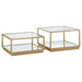 Renee 2-piece Square Occasional Set Rose Brass - Imperial Furniture (Las Vegas, NV) - Multi Location
